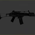 Modern Tactical Weapon With Black Finish Ergonomic Design And Accessory Rail