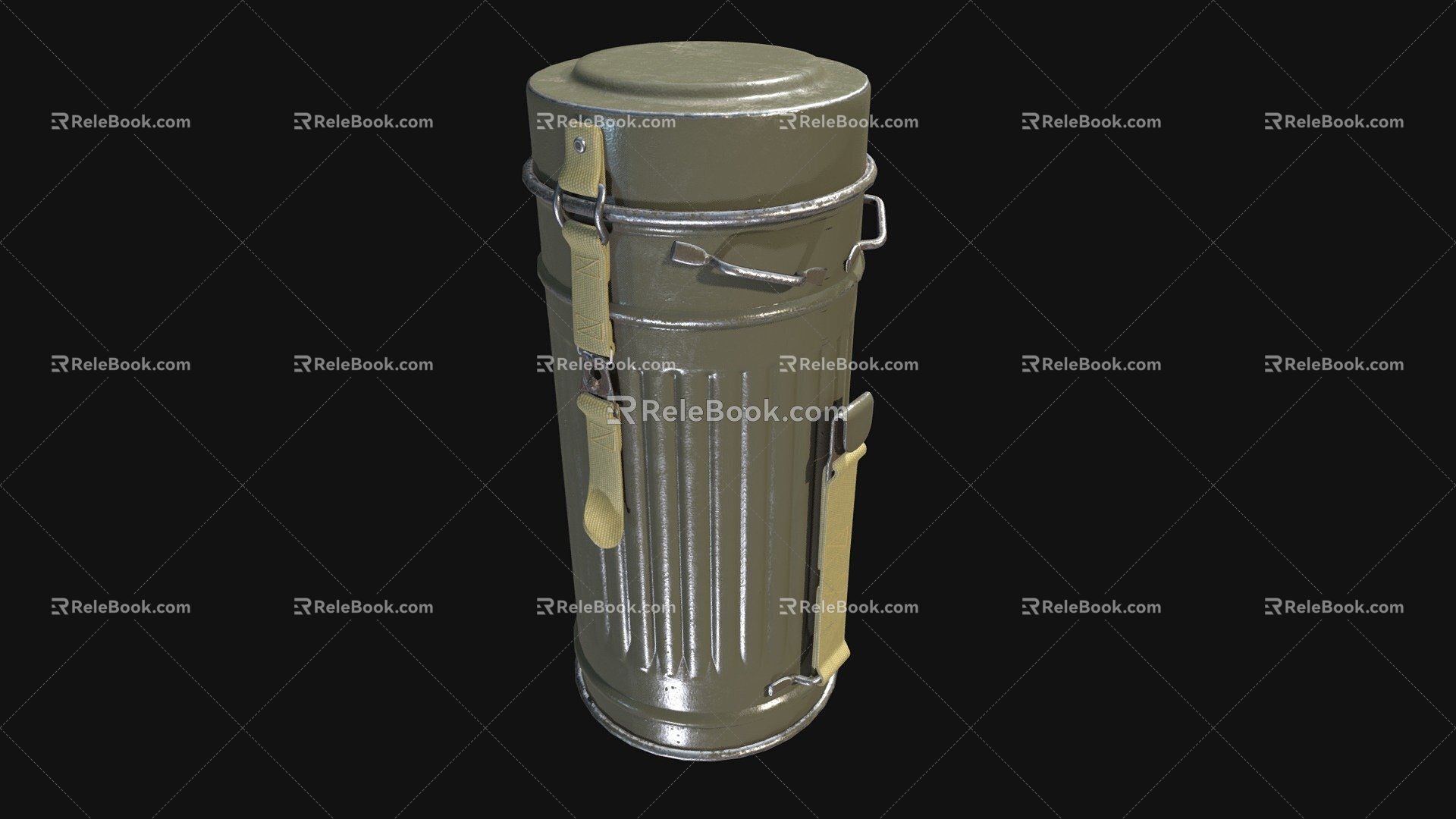 Wehrmacht Gas Mask Tube 3d model