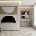 modern decorative painting 3d model