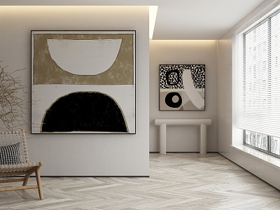 modern decorative painting 3d model