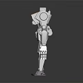 Modern Robot Assistant Small Robot Butler 3d model