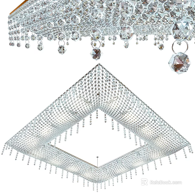 Shiny Decorative Inflatable Model With Crystal Design And Hanging Details 3d model 