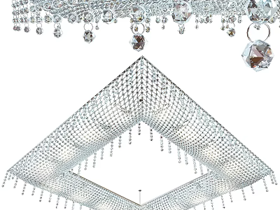 Shiny Decorative Inflatable Model With Crystal Design And Hanging Details 3d model