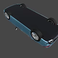 Blue BMW Sedan With Modern Sporty Exterior And Alloy Wheels Design