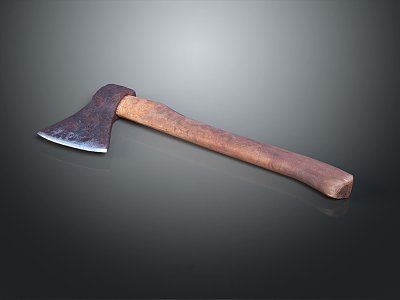 Tomahawk Axe Wooden Axe Handle Axe Mountain Axe Chopping Wood Axe Chopping Wood Axe Magic Axe 3d model