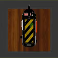 Ghostbusters Retro Style Collectible Device On Wooden Base With Branded Text And Controls