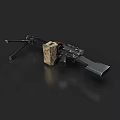 Modern Tactical Rifle With Scope Magazine And Detailed Component Design Features 3d model
