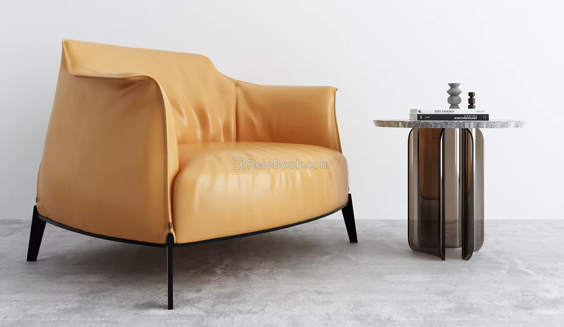 Modern Single Sofa Casual Sofa 3d model