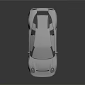 Silver Sports Car With Sleek Modern Design Two Door Body White Wheels Shiny Exterior