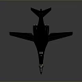 Black Military Reconnaissance Aircraft Model With Sleek Design And Detailed Cockpit