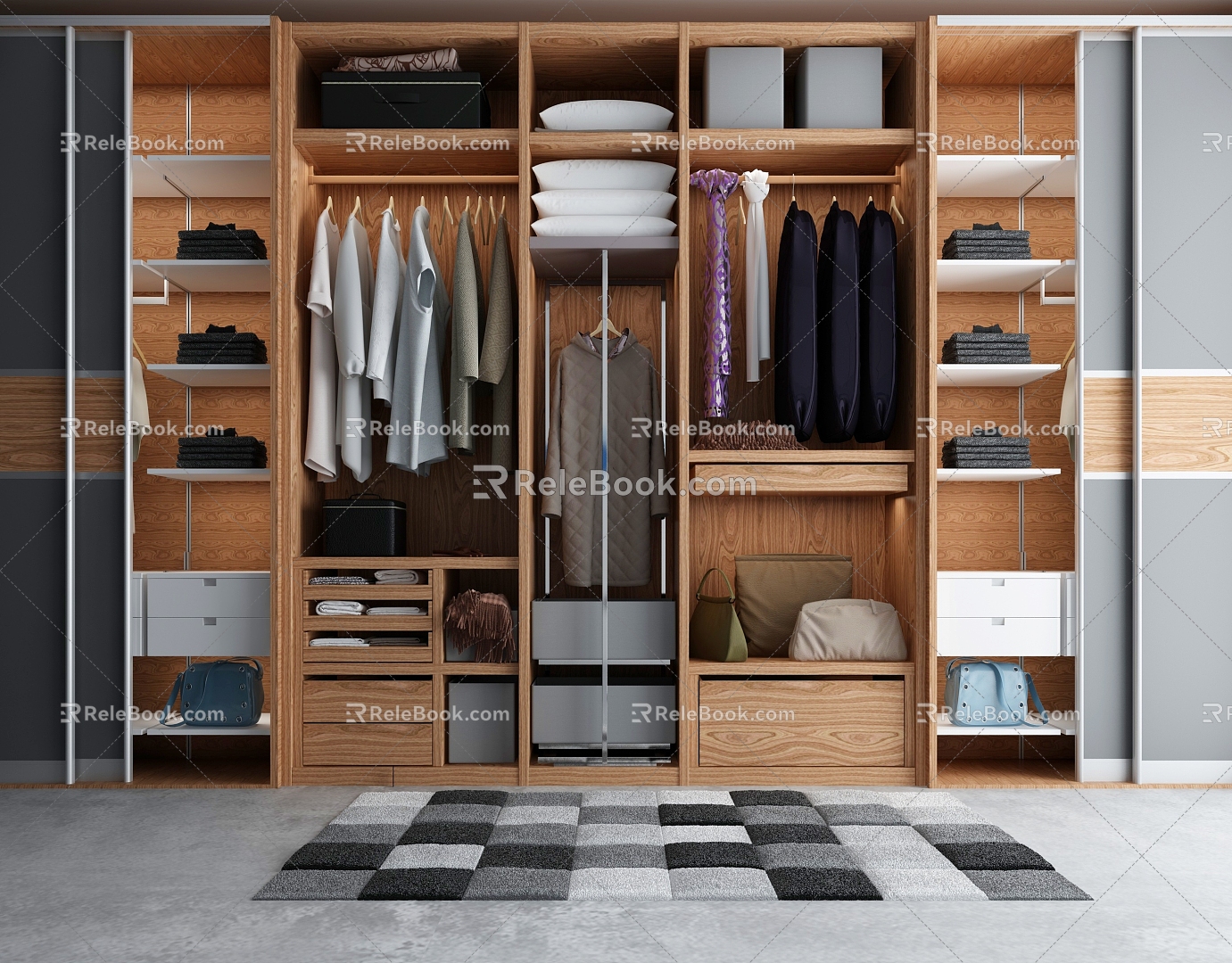 Wardrobe combination 3d model