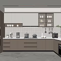 Modern Kitchen Interior With Light Wood Cabinets Island Counter And Stainless Steel Appliances