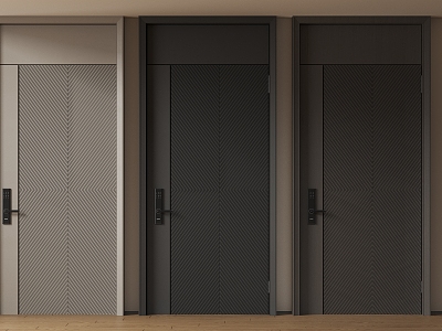 Modern Minimalist Entry Door Anti-theft Door Top Single Door Sub-mother Door Password Door 3d model