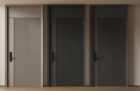 Modern Minimalist Entry Door Anti-theft Door Top Single Door Sub-mother Door Password Door 3d model