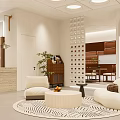 Modern Fashion Store Interior Design With White Arched Doorway Mannequins And Green Plants