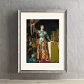 Classical Female Figure Painting With Nude Woman Seated On White Cushion And Bath Scene