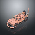 Light Brown Military Tank Model With Antenna Roof Equipment And Wheel Design