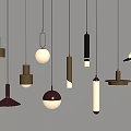 Modern Pendant Lights With Various Shapes And Colorful Finishes For Interior Design