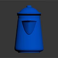 Stylish Blue Electric Kettle With Lid Handle And Modern Design For Daily Household Use