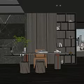 Modern study 3d model