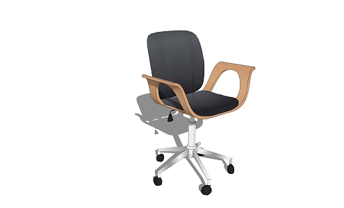 Modern office chair advanced seat 3d model