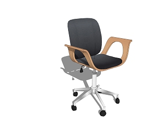 Modern office chair advanced seat 3d model