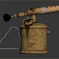 blowtorch fire lamp gasoline blowtorch kerosene blowtorch blowpipe modern weapon hot weapon hot weapon gun 3d model