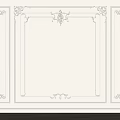 Elegant Gypsum Molding Wall Decor With Intricate Carvings And Frame Design