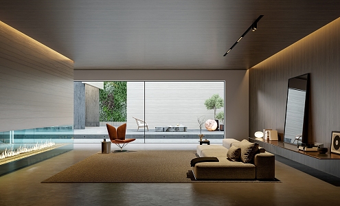 Minotti Milotti Living Room 3d model