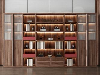 New Chinese Bookcase 3d model