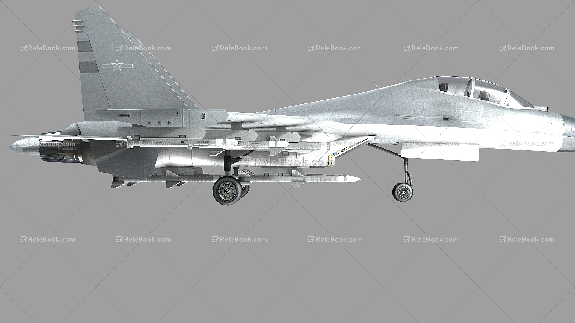 PBR J16 J-16 Chinese Air Force J-16 Low Visual Painting J16 Su30 J-11BS Two-Seat 3d model