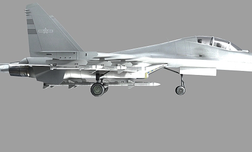 PBR J16 J-16 Chinese Air Force J-16 Low Visual Painting J16 Su30 J-11BS Two-Seat 3d model