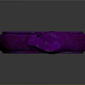 Fashionable Purple Snake Shaped Ring With Unique Design And Glossy Finish
