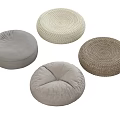 Different Colored Floor Cushions In Woven And Fabric Materials For Comfortable Seating