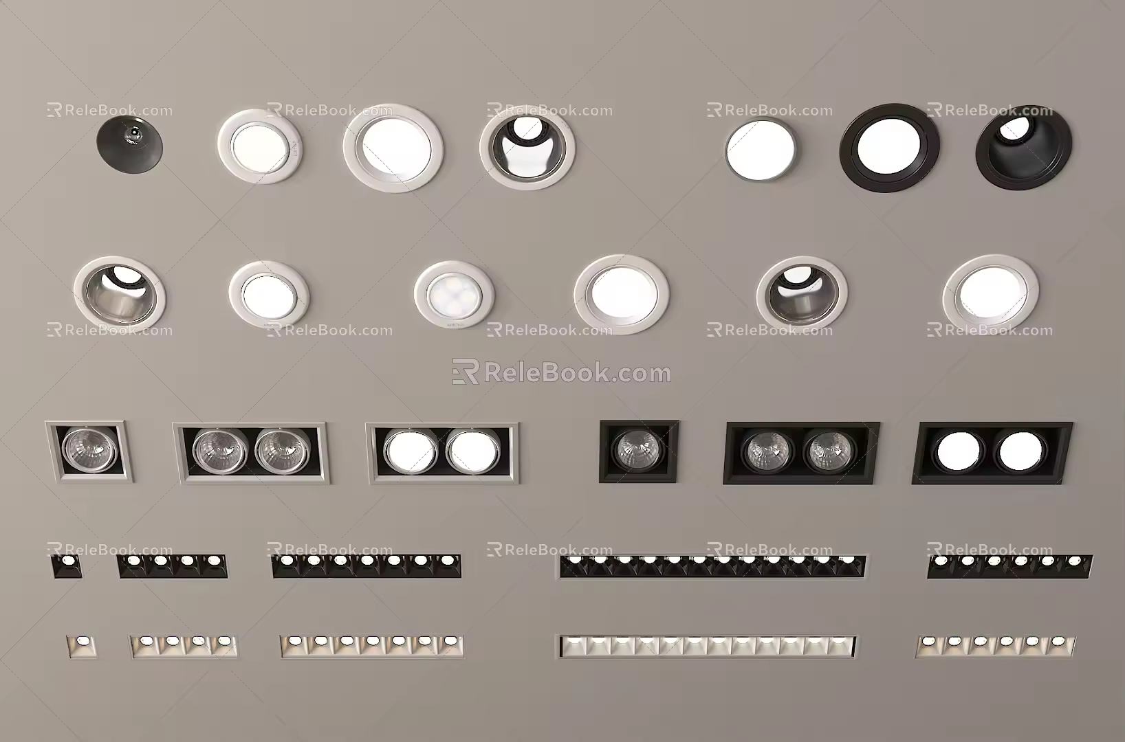 Modern Minimalist Downlight Spotlight Downlight Spotlight Adjustable Angle Spotlight Steering Spotlight Embedded Corner Spotlight 3d model