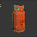 Red Household Gas Cylinder For Domestic Cooking And Heating Needs