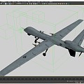 Imagining Enemy PBR US MQ9 Predator Reaper Reaper UAV MQ9 Cha Hit Integrated UAV 3d model