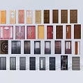 Diverse Hinged Door Designs With Various Materials For Home Interiors