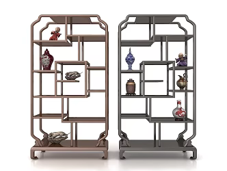 New Chinese style decorative cabinet 3d model