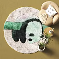 Round carpet 3d model