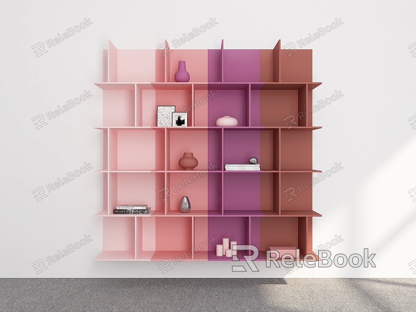 Modern Bookshelf Bookshelf Ornaments Bookshelf Decorative Storage Rack Decorative Rack Bookshelf Combination Bookshelf Shelf model