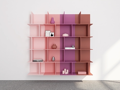 Modern Bookshelf Ornaments Bookshelf Decorative Storage Rack Decorative Rack Bookshelf Combination Bookshelf Shelf 3d model