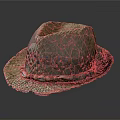 Woven Straw Hat With Decorative Shells And Wide Brim For Summer Accessory 3d model