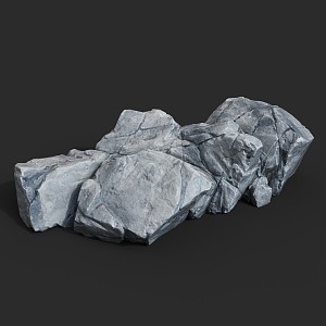 Stone Rock Blocks Stone Boulders Granite Natural Landscape 3d model