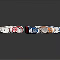 Colorful Casual Lace Up Sports Shoes With Red Green Blue Orange White Round
