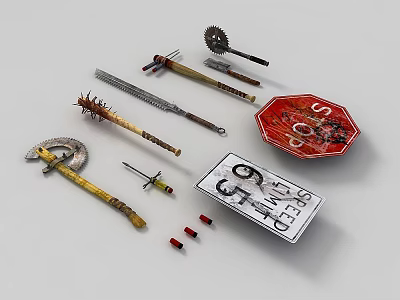 Weapons of violence 3d model