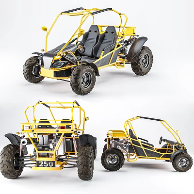 Modern off-road vehicle mountain buggy 3d model