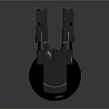 Industrial Metal Mechanical Component With Circular Base Extended Arms And Mounting Holes