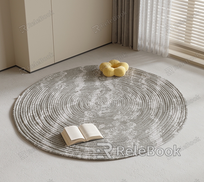 Round carpet model