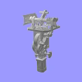 Public Facility Mechanical Device Featuring Rotary Structure And Support Bracket
